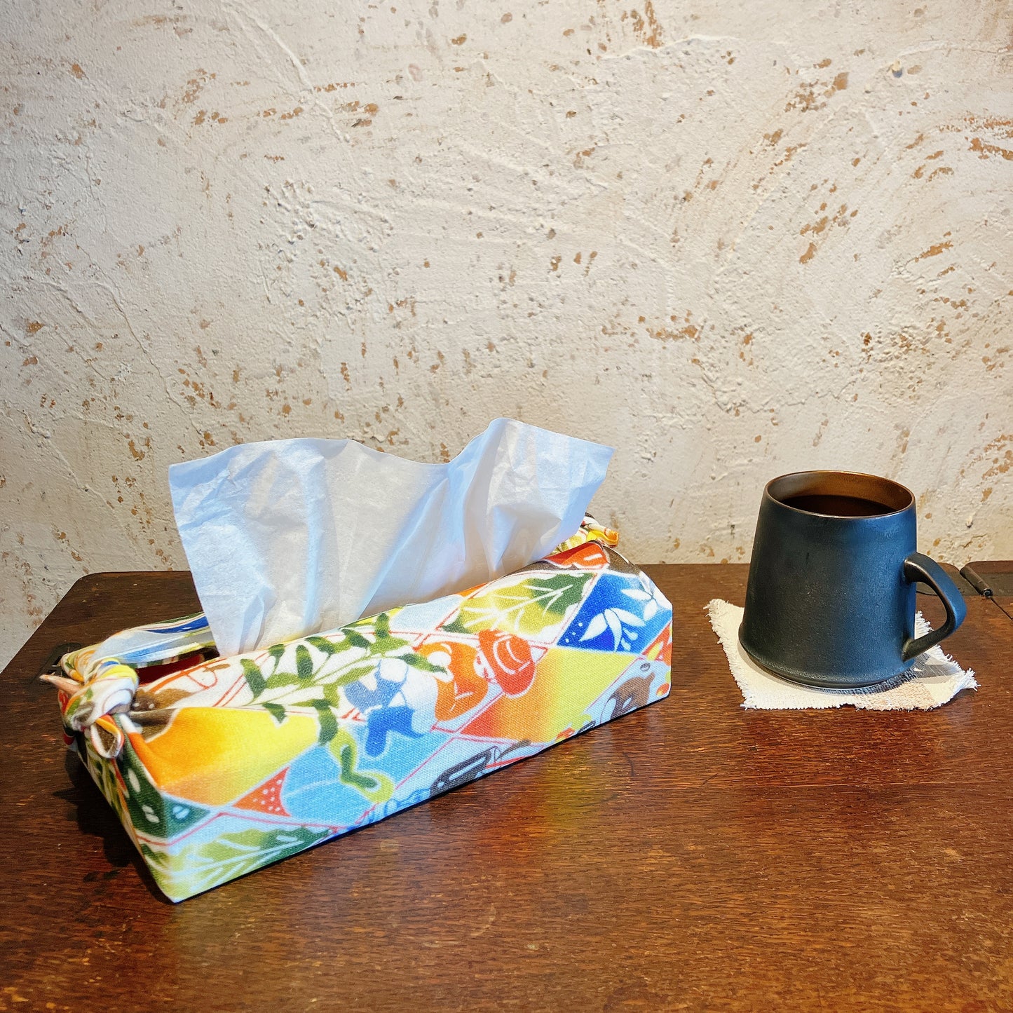 琉球紅型手ぬぐい (café)