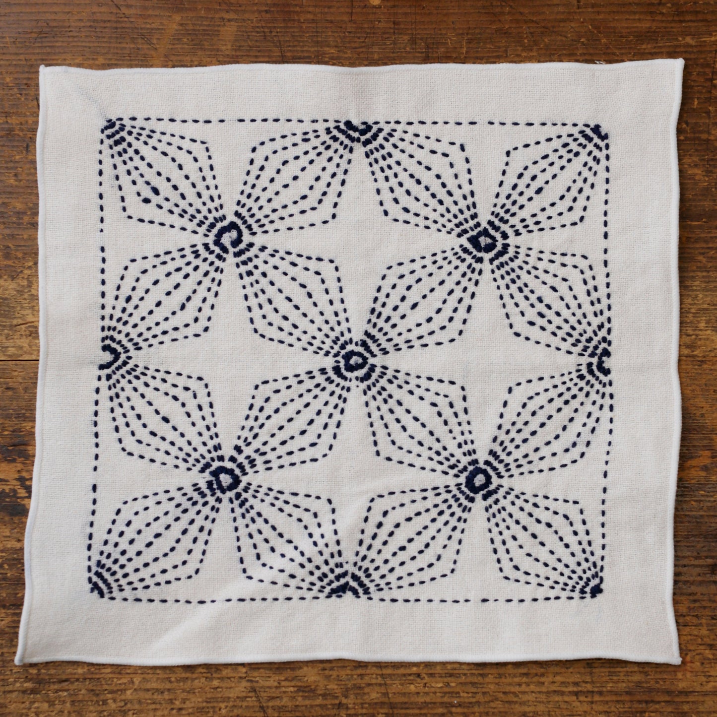 Sashiko handkerchief towel