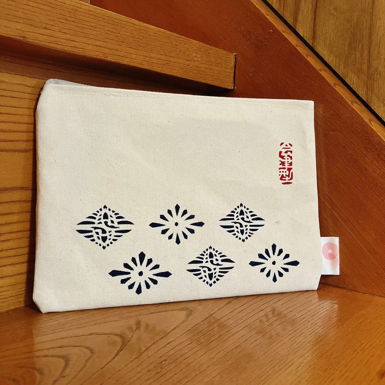 会津型フラットポーチ(向かい鶴)