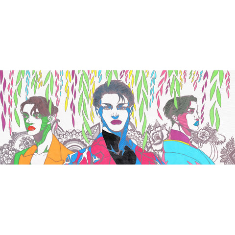 加賀友禅手ぬぐい（共生）