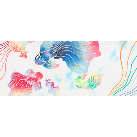 加賀友禅手ぬぐい（紙糸で紡ぐ世界）