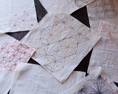 刺し子ハンカチタオル