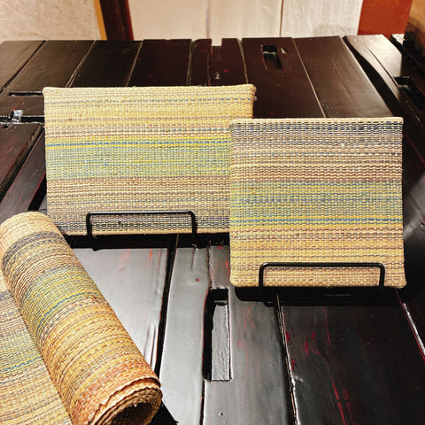 ファブリックアートパネル（アットゥシ織×紙布）