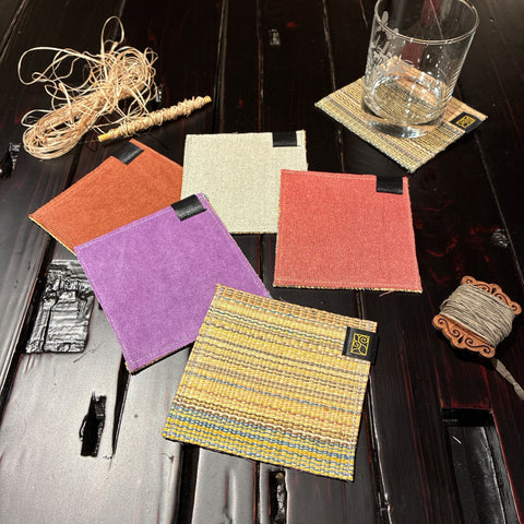 コースター（アットゥシ織×紙布）