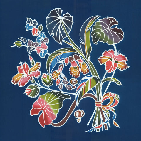 琉球紅型風呂敷/ハンカチ (使いながら未来を包む－ 心をつなぎ、環境を想う、うちくいの物語)