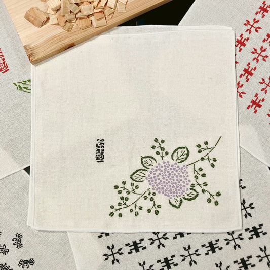 Serviette mouchoir type Aizu