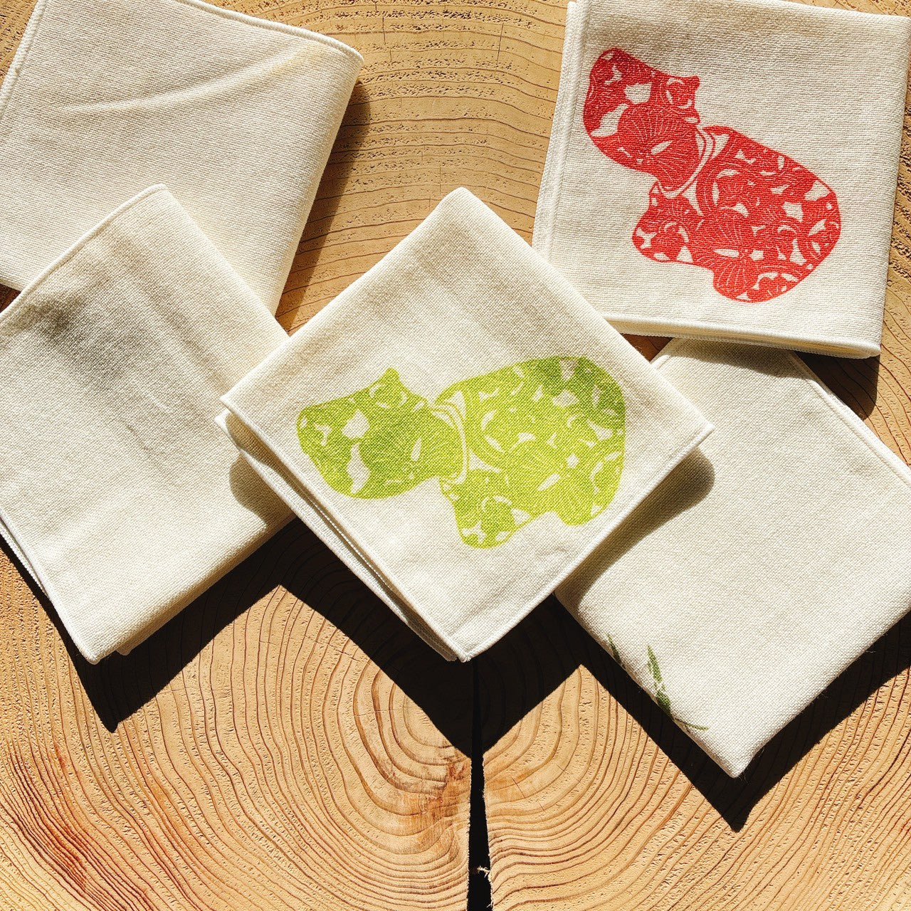 Serviette mouchoir type Aizu