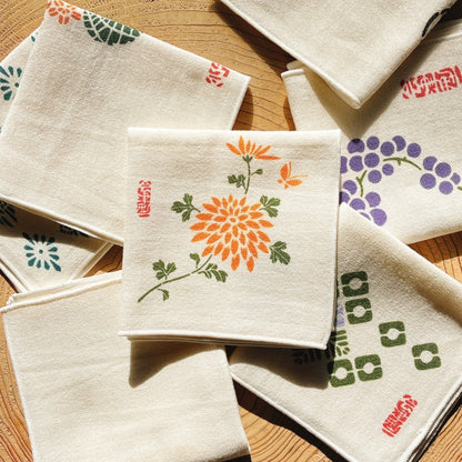 Serviette mouchoir type Aizu