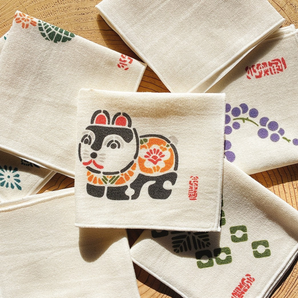 Serviette mouchoir type Aizu