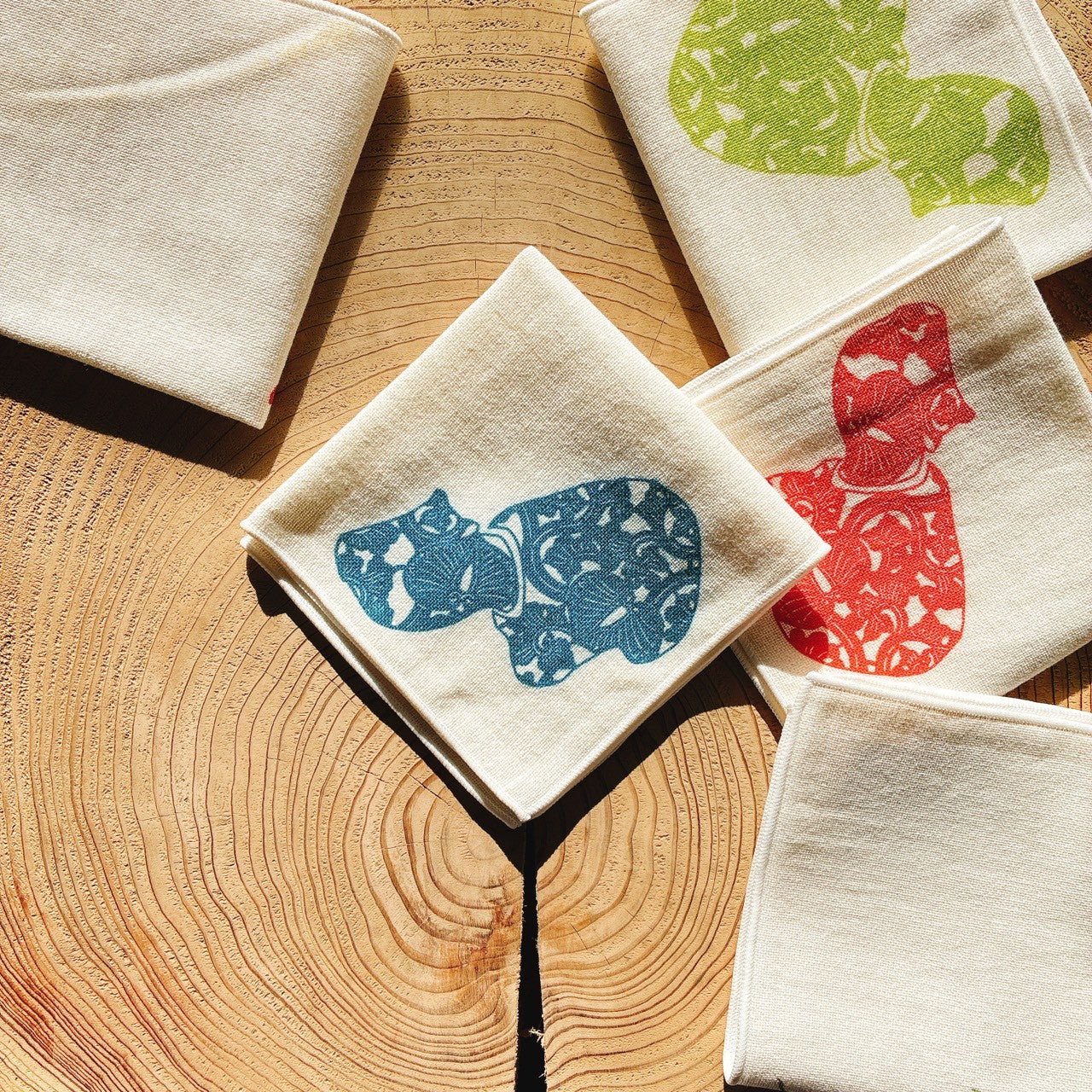 Serviette mouchoir type Aizu