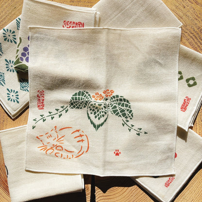 Serviette mouchoir type Aizu