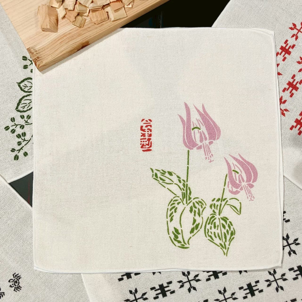 会津型ハンカチタオル