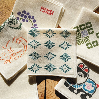 Serviette mouchoir type Aizu