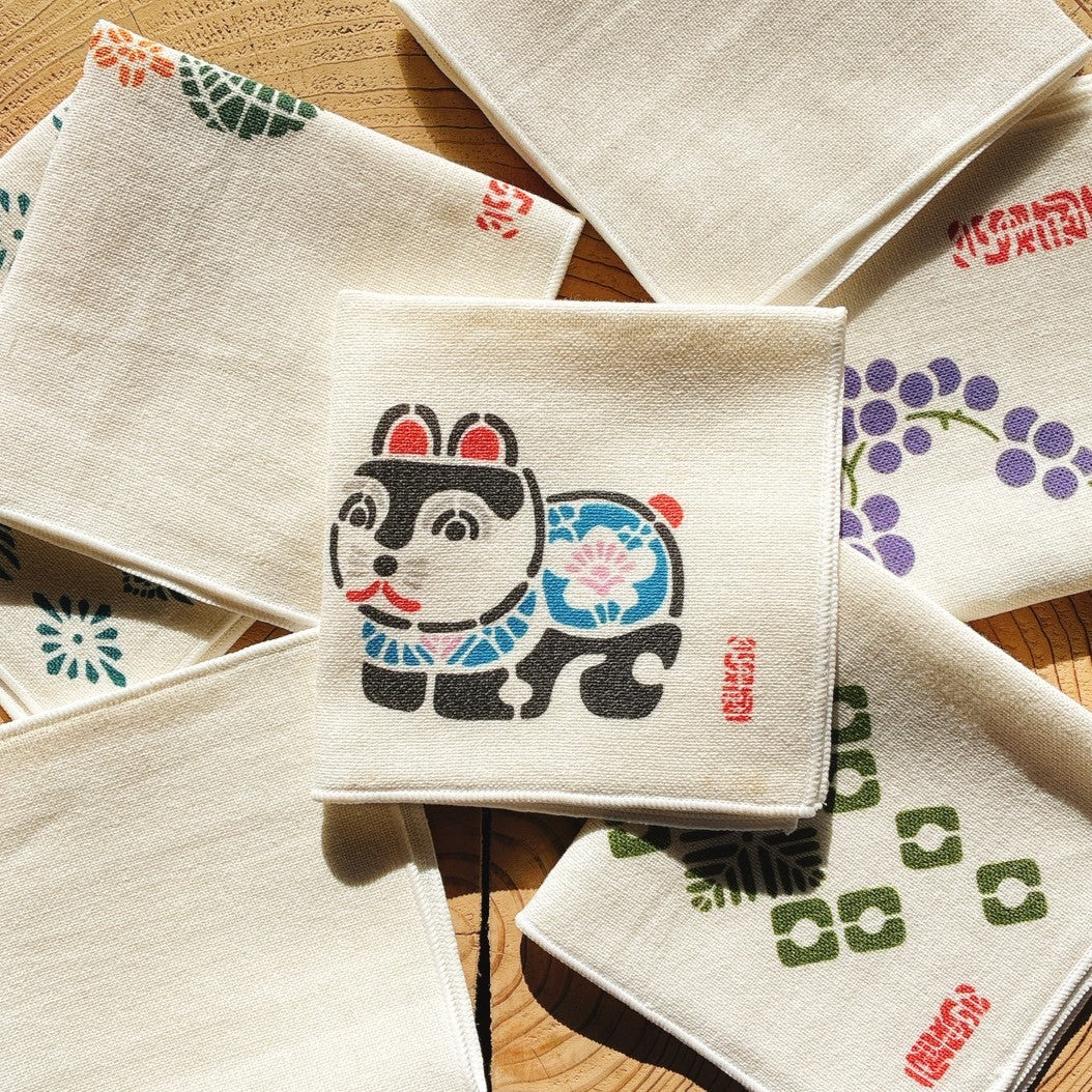 Serviette mouchoir type Aizu