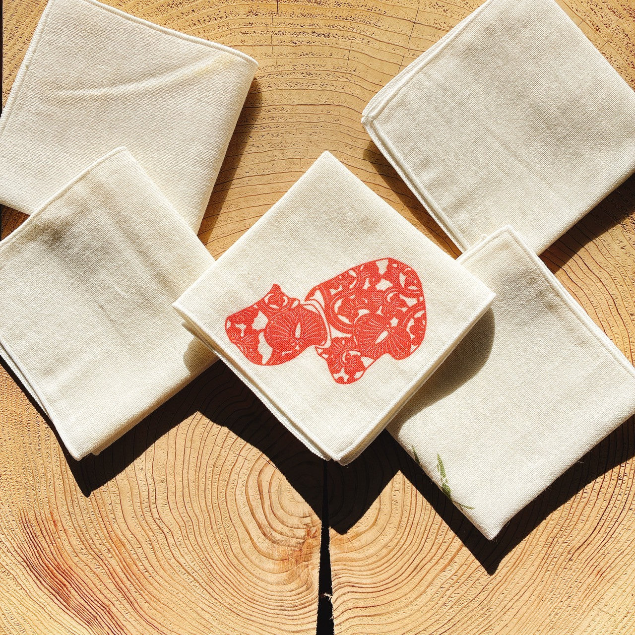 Serviette mouchoir type Aizu