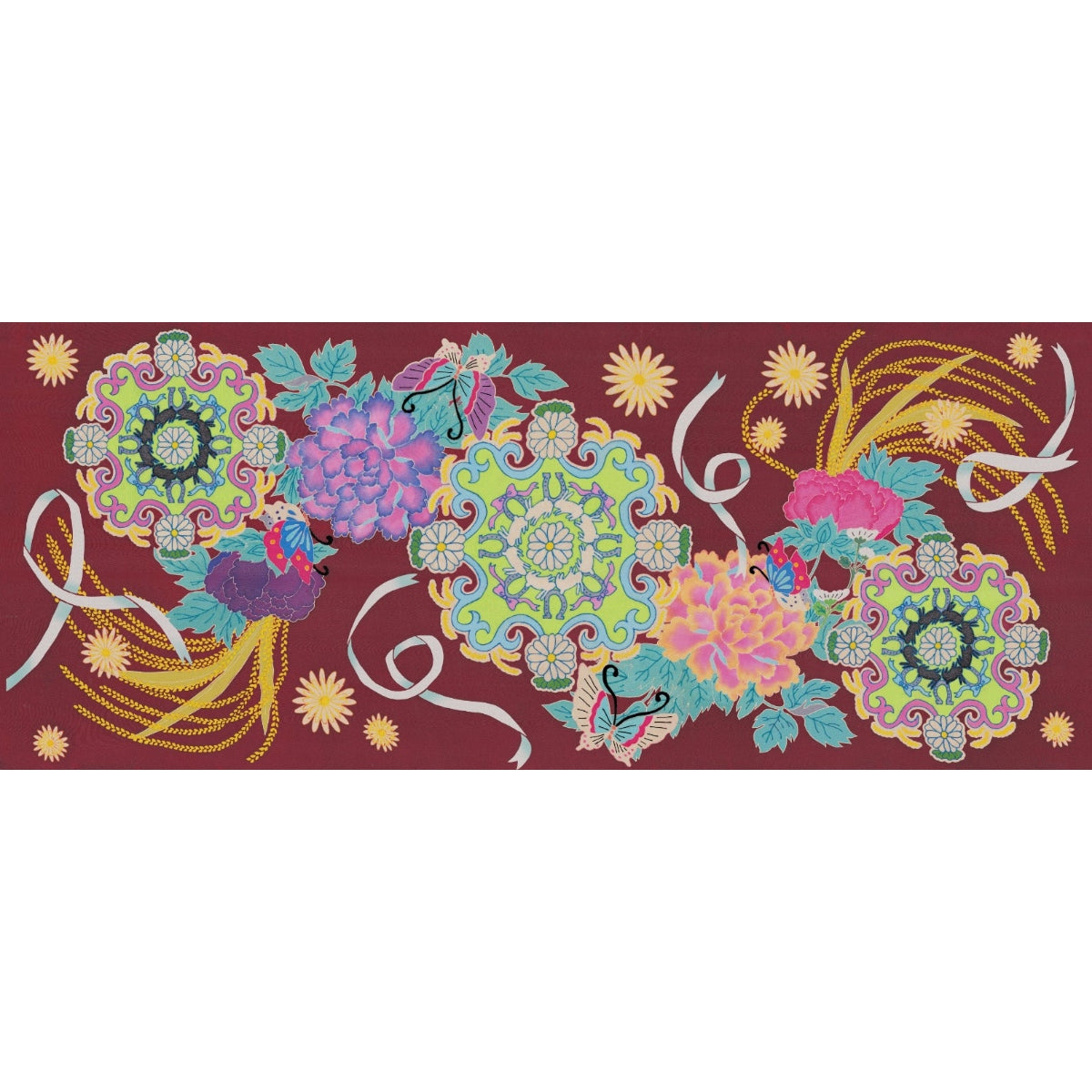 加賀友禅手ぬぐい（peaceful world） – TSUMUGI