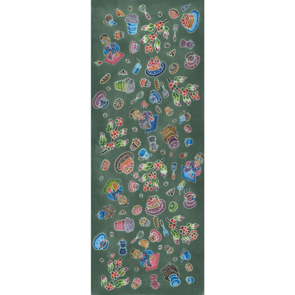 琉球紅型手ぬぐい (café)