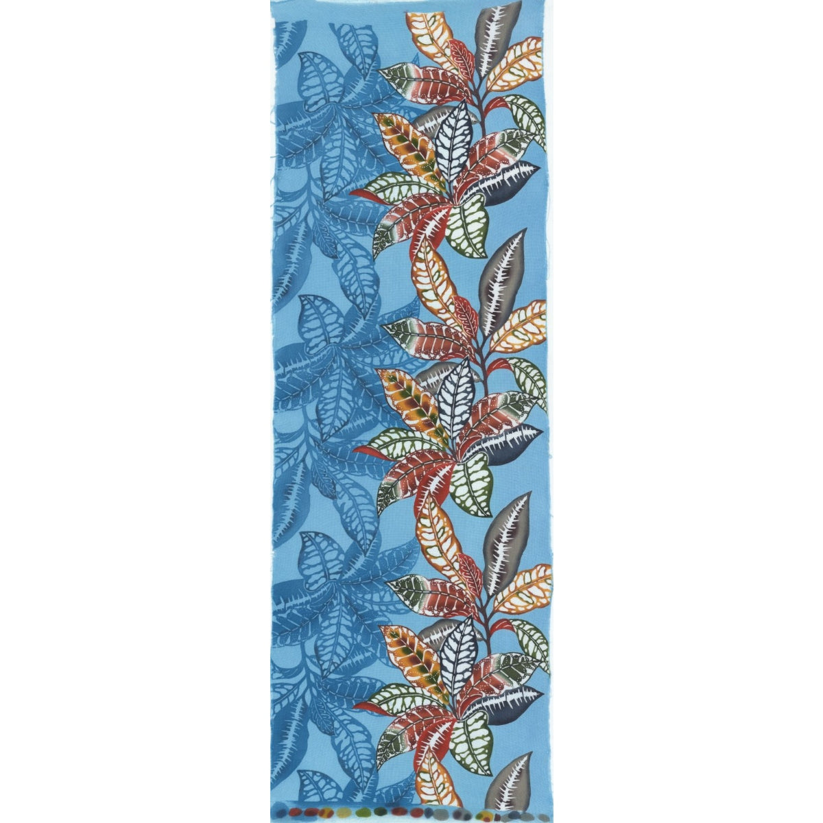 琉球紅型手ぬぐい（クロトン）